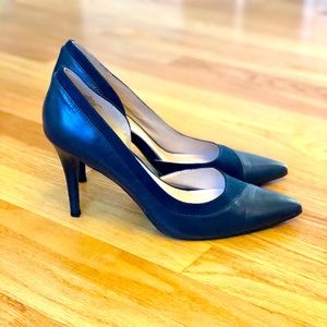 Nine West half d’Orsay blue pumps - Sz 9